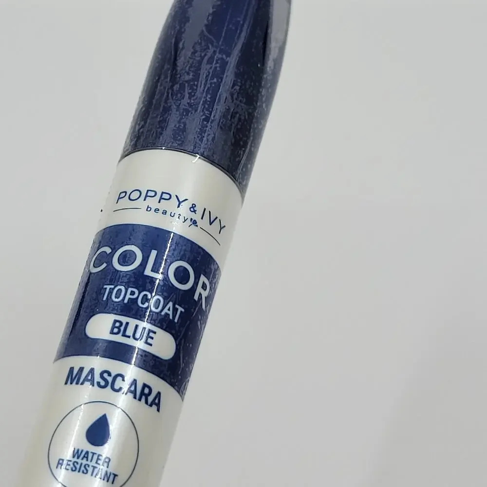 Absolute Poppy & Ivy Mascara Color Topcoat Blue Water Resistant New, sealed